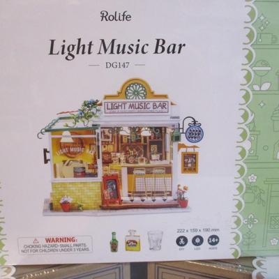 New Rolife DIY Houses Paris Midnight & Sweet Patio & Light Music Bar