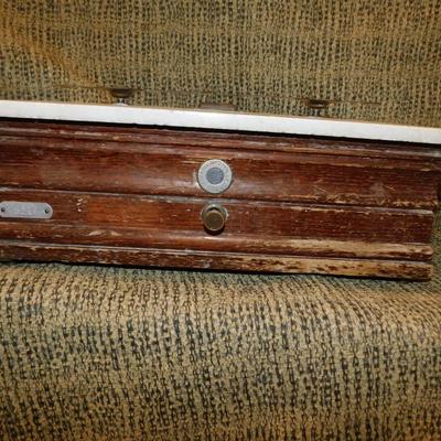 Antique Marble Top Apothecary Scale, No Cover or Drawer