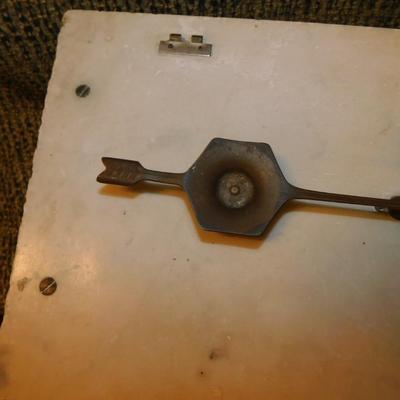 Antique Marble Top Apothecary Scale, No Cover or Drawer