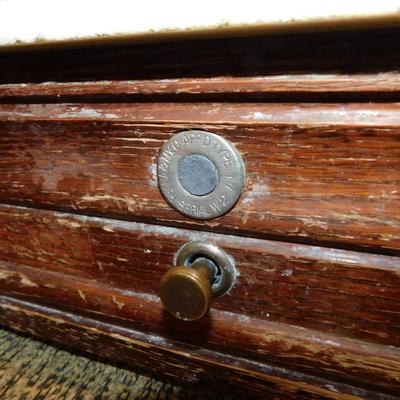 Antique Marble Top Apothecary Scale, No Cover or Drawer