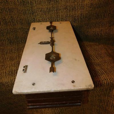 Antique Marble Top Apothecary Scale, No Cover or Drawer