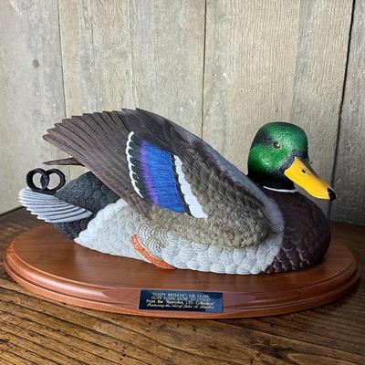 FA609 Jules A. Bouillet Signed & Numbered Mallard Duck Decoy