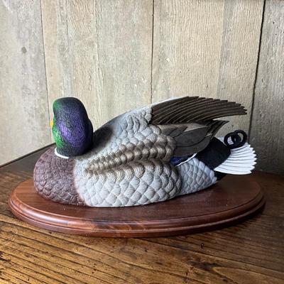 FA609 Jules A. Bouillet Signed & Numbered Mallard Duck Decoy
