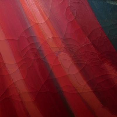 Large Abstract Painting on Stretched Canvas AS IS