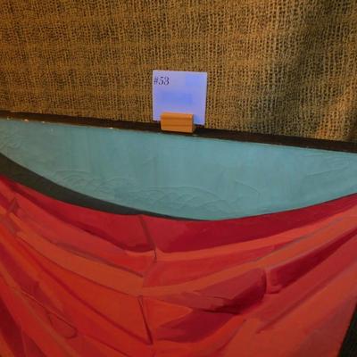 Large Abstract Painting on Stretched Canvas AS IS