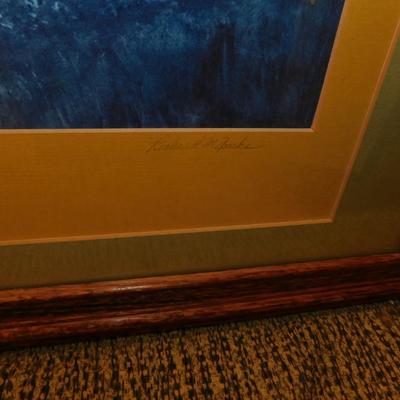 Framed & Matted 1983 M. Sparks “The Beauty Contest” Print A/P5 Signed