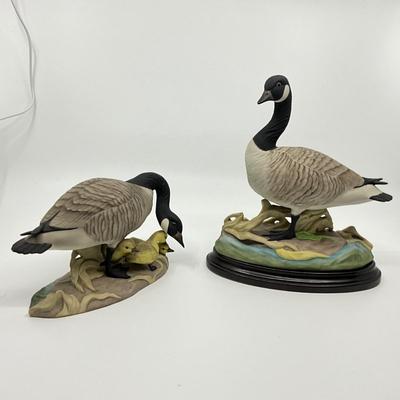 O622 Pair of Porcelain BOEHM Canadian Geese Figures