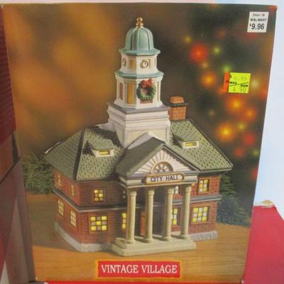 Holiday Time Figurines & Buildings With Original Boxes