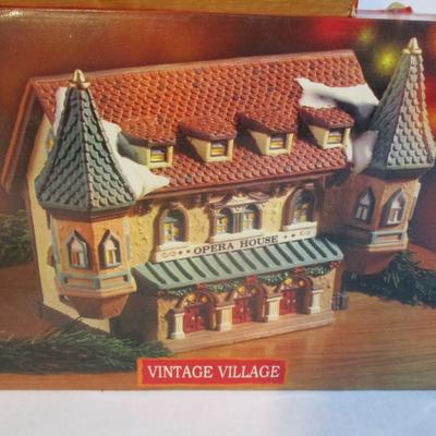 Holiday Time Figurines & Buildings With Original Boxes