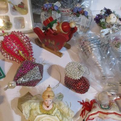 Holiday Christmas Decorations Some Home Made Lot 3
