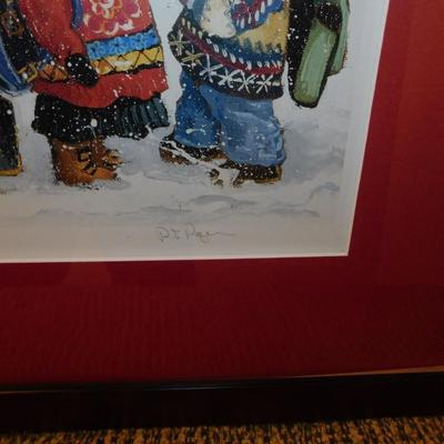 Pauline Thibodeau Paquin Signed Lithograph “Fin De Classes” 51/450