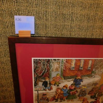 Pauline Thibodeau Paquin Signed Lithograph “Fin De Classes” 51/450