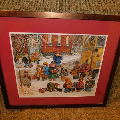 Pauline Thibodeau Paquin Signed Lithograph “Fin De Classes” 51/450