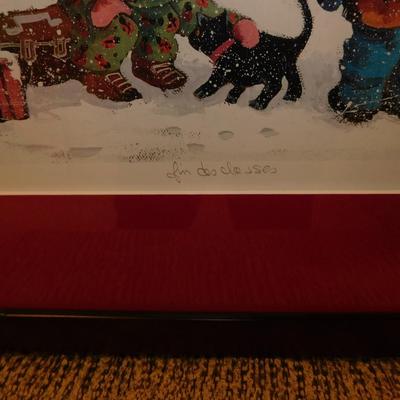 Pauline Thibodeau Paquin Signed Lithograph “Fin De Classes” 51/450