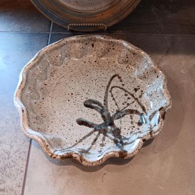 HANDCRAFTED CLAY DISH AND PLATTER