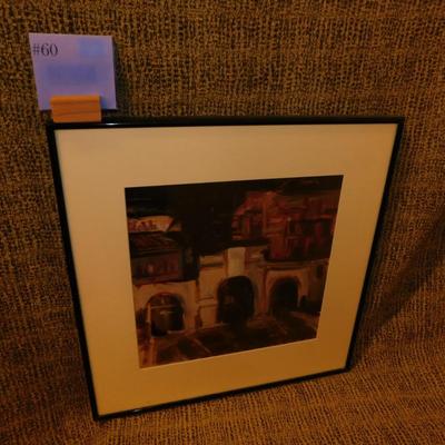 Framed & Matted Kelly Mattox Tre Archi (Night) Print 18.75”x18.25”