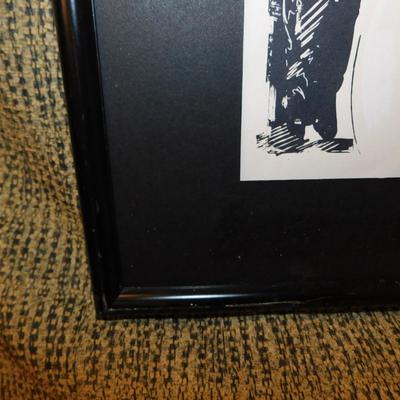 Abstract Female Form Wall Art Signed Bethany Print 6/8 24”x19.75”