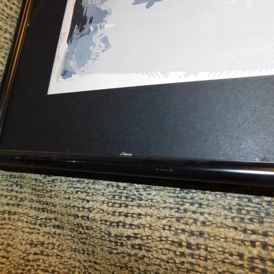 Abstract Female Form Wall Art Signed Bethany Print 6/8 24”x19.75”