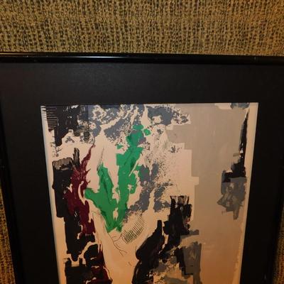 Abstract Female Form Wall Art Signed Bethany Print 6/8 24”x19.75”