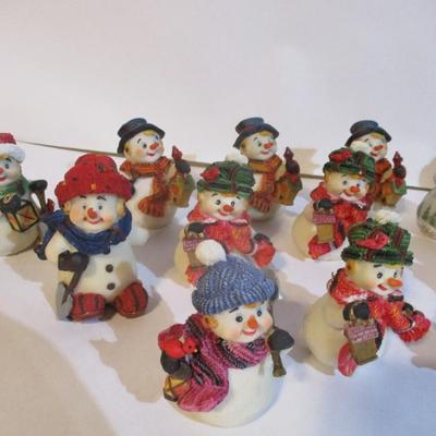 Snowmen Figurines Lot 13