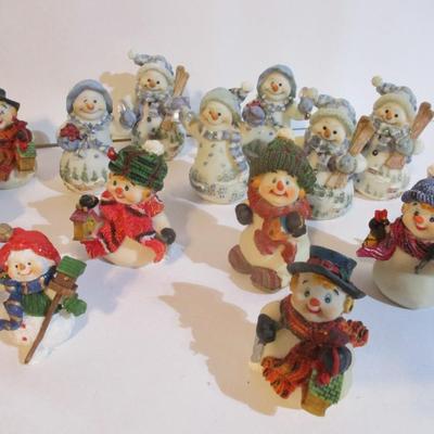 Snowmen Figurines Lot 13