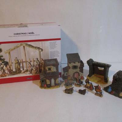 Pair Of Christmas Nativity Sets