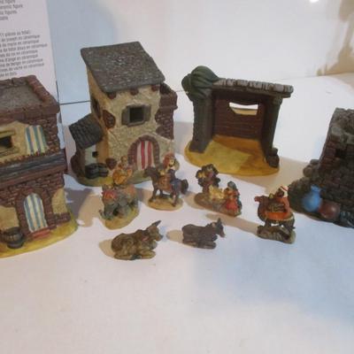 Pair Of Christmas Nativity Sets