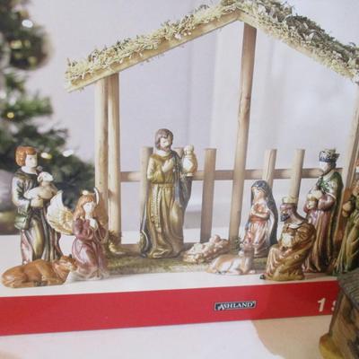 Pair Of Christmas Nativity Sets