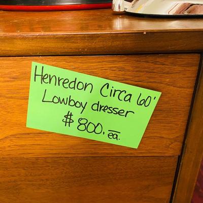 Lot 14: Henredon MCM Dresser, Charles Banks Wilson Art & More