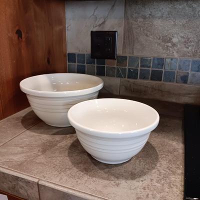 2 ROSEVILLE OHIO CLAY BOWLS