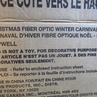 Holiday Decorations Fiber Optic Winter Carnival Ferris Wheel & Pond Lot 16