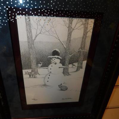 Vintage Framed & Matted Ken Schuler Print 469/600 ‘Dual Signed’