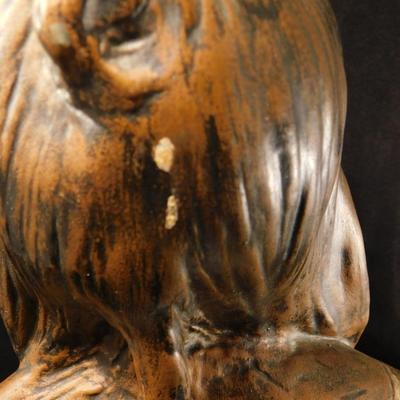 Vintage Plaster Native American Bust 17"