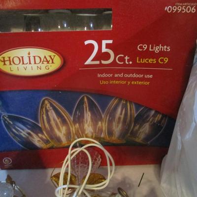 Assortment Of Christmas String Lights Lot 19