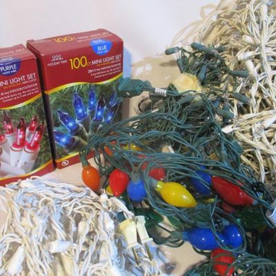 Assortment Of Christmas String Lights Lot 19