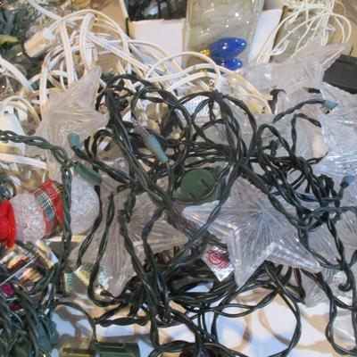 Assortment Of Christmas String Lights Lot 19