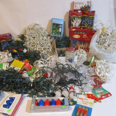 Assortment Of Christmas String Lights Lot 19