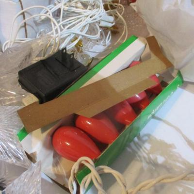 Assortment Of Christmas String Lights Lot 19