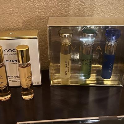 Bvlgari Travel Set of Perfume and 2 CoCo Chanel Perfumes