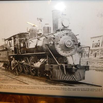 Local Interest - Photo of One of The Earliest N&W Engines (1980)