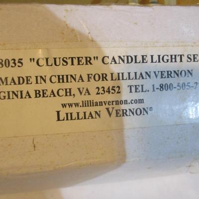 Light Strands & Bulbs "Cluster Candle Light Set" Lillian Vernon Set Lot 20