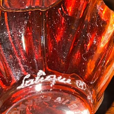 Signed Lalique Nina Ricci Perfume Bottle