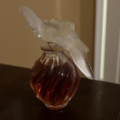 Signed Lalique Nina Ricci Perfume Bottle