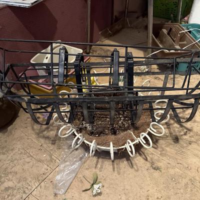 Hanging basket & 3 over the rail frames