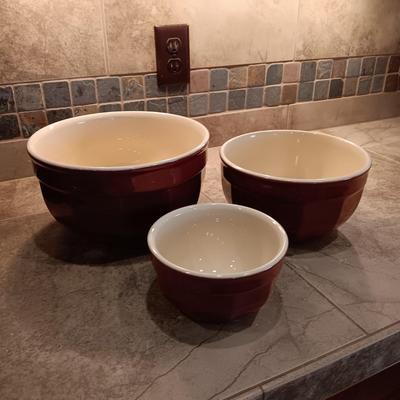 WILLIAMS SONOMA EMILE HENRY CLAY NESTING BOWLS