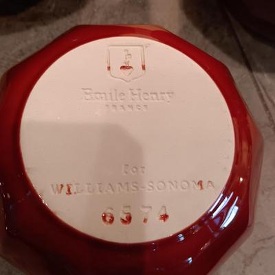 WILLIAMS SONOMA EMILE HENRY CLAY NESTING BOWLS