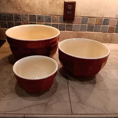 WILLIAMS SONOMA EMILE HENRY CLAY NESTING BOWLS