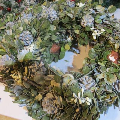 Christmas Wreaths & Oriental Trading Decorations Glass Ornaments Lot 24/25 (See All Pictures)