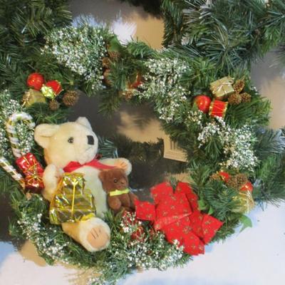 Christmas Wreaths & Oriental Trading Decorations Glass Ornaments Lot 24/25 (See All Pictures)