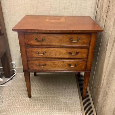 MB642 Regency Style Three Drawer Night Stand